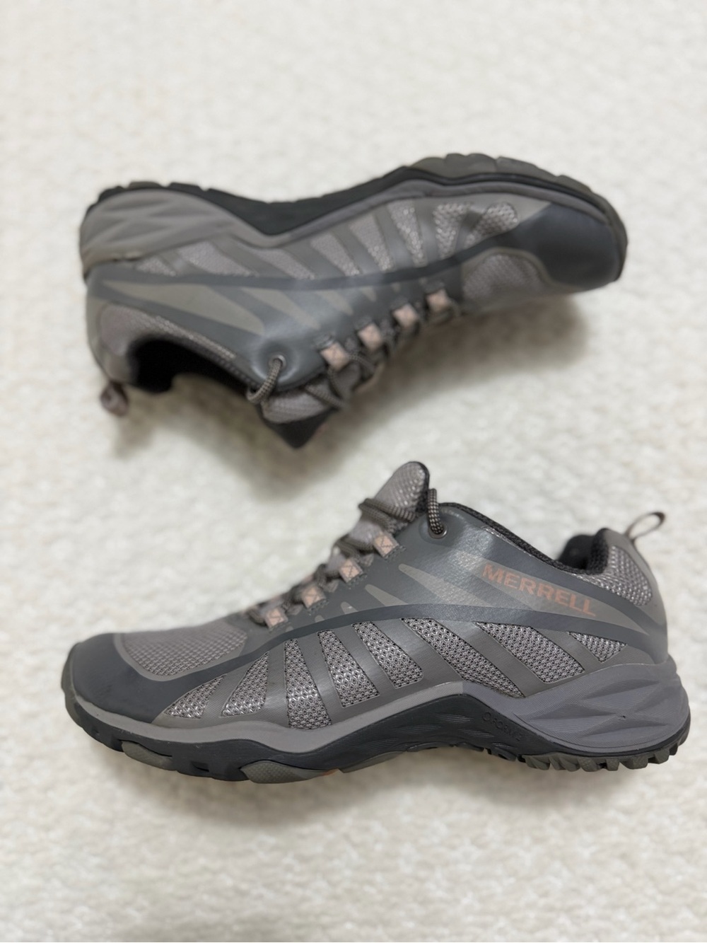 Merrell Siren Edge Q2 Running Hiking Trail Shoe Gray Pink Women’s Size 8